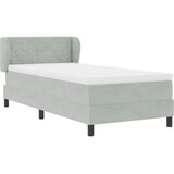  s opruga kutije Svjetlosiva 90 x 190 cm Baršun | shoptok.hr