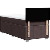  Krevet s oprugama i madracem tamnosmeđi 100 x 200 cm od tkanine | shoptok.hr