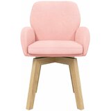  Okretne blagovaonske stolice 4 pcs Bouclé Ružičasta | Eponuda.ba