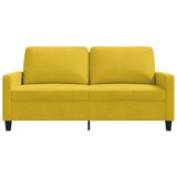  Dvosjed žuti 140 cm baršunasti | shoptok.hr
