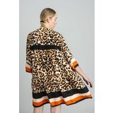 Estee Brown Beige loose leopard print dress | shoptok.hr