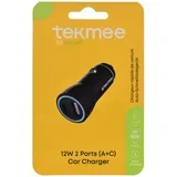 auto punjač 2.4A, 2 usb porta type-c + usb