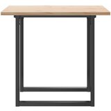  Blagovaonski stol O-oblika 80x80x75,5 cm od borovine i čelik | shoptok.hr