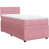 vidaXL Box spring postelja z vzmetnico roza 80x200 cm žamet, (21305566) Cene