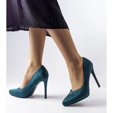Gemre Dark Green Satin Pumps Silje | ePonuda.com