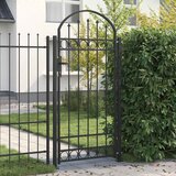 vidaXL Ogradna vrata Siva 89 x 200 cm Čelik | shoptok.hr