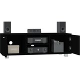 TV ormarić crni 120 x 40,5 x 35 cm od konstruiranog drva | shoptok.hr