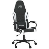  Masažni gaming stol črno in belo umetno usnje | Shoptok.si