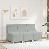 vidaXL Modularna sofa bez naslona za ruke svijetlosiva 55 cm baršunasta | shoptok.hr