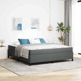 vidaXL Krevet s opruga kutije Tamno siva, Crna 180 x 200 cm | shoptok.hr