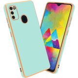  Ohišje, združljiv s Samsungom v sijajni metini zeleni barvi - Zlato - zaščitni pokrov iz fleksibilnega silikona TPU in z zaščito pred kamero, (20603831) | Shoptok.si