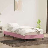  posteljni okvir brez vzmetnice roza 80x220 cm žamet, (21829622) | Shoptok.si