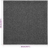  Tepih 20 pcs Antracit 50 x 50 cm 100% Polipropilen | Eponuda.com