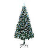 vidaXL Umjetno božićno drvce Zelena 210 cm PVC i Čelik i Plastika | shoptok.hr