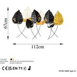 WALLXPERT dekorativni metalni zidni pribor casting leaf | ePonuda.com