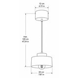  Luster na sajli IGNIA 1xE27/60W/230V braon/zlatan | Eponuda.com