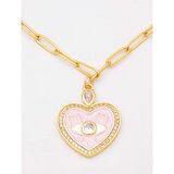 Fenzy Ogrlica Sa Privjeskom U Obliku Srca, Zlatne Boje. | shoptok.hr