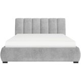MID.YOU OBLAZINJENA POSTELJA 160 cm x 200 cm , les, tekstil, leseni material siva | Shoptok.si