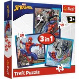 Trefl Puzzle Spajdermen - 3u1 (20/ 50/ 36 delova) Cene