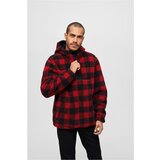 Brandit Teddyfleece Worker Pullover Jacket Red/Black Cene