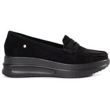 GOODIN Suede loafers with a thick sole black Cijene