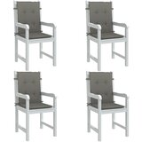  Jastuci za stolice 4 kom prošarano tamnosiva 100x50x4cm tkanina | shoptok.hr