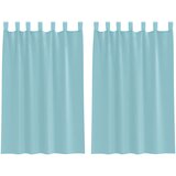 Voile zavjese s petljama 2 kom. tirkizne 140x175 cm | Shoptok.si