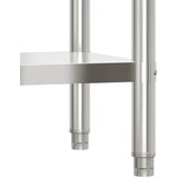  Kuhinjski radni stol 82,5 x 55 x 93 cm od nehrđajućeg čelika | shoptok.hr