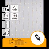 Aigostar LED spoljašnji božićni niz 156xLED/8 funkcija 4,2x1,2m IP44 topla bela Cene