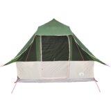 vidaXL Družinski Šotor Tipi Zelen 8-Osebn Vodoodporen | Shoptok.si