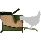 Feeder Hranilka za piške s pedali Oljčno zelena 50 x 40 x 29 cm, (5000221463) | Shoptok.si