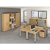 eurokraft pro RENATUS - Regal, VxŠ 2154 x 400 mm, 5 polic, svetlo siva | Shoptok.si