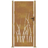  Vrtna vrata 100x175 cm Corten čelik dizajn trave | Eponuda.com