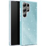 AVIZAR Ohišje z bleščicami za Samsung Galaxy S24 Ultra Silikonsko Ultra tanko, Modra, (5000016076) | Shoptok.si