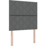 vidaXL Krevet s podnicom s madracem i LED tamno sivi 90x200 cm tkanina | shoptok.hr