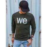DStreet Bluza męska z nadrukiem khaki Cene