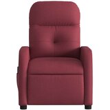  Električni masažni naslonjač od tkanine crvena boja vina | shoptok.hr