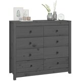  Bočni ormarić sivi 100x40x90 cm od masivne borovine | shoptok.hr