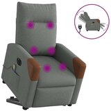Maison Chic Električni masažni naslanjač - Relax naslanjač s funkcijo vstajanja temno siv, (22061490) | Shoptok.si