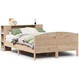 vidaXL Knjižna postelja brez vzmetnice 120x190 cm trdna borovina | Shoptok.si