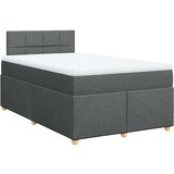  Krevet box spring s madracem tamnosivi 120 x 190 cm tkanina | shoptok.hr