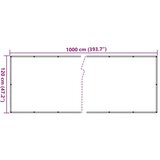 Balkonski zaslon za privatnost krem 1000 x 120 cm PVC | shoptok.hr