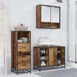 vidaXL set namještaja za kupaonicu 3 pcs staro drvo 80 x 33 x 60 cm | shoptok.hr