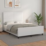  Za krevet s uzglavljem bijeli 140x200 cm od umjetne kože | shoptok.hr