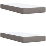  Krevet s oprugama i madracem smeđesivi 200x200 cm od tkanine | shoptok.hr
