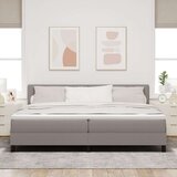  Postelja boxspring z vzmetnico Taupe 200 x 200 cm blago, (5000127228) | Shoptok.si