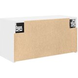 vidaXL Kopalniška stenska omarica bel 60x25x30 cm inž. les | Shoptok.si