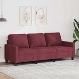  Trosjed od tkanine crvena boja vina 180 cm | shoptok.hr
