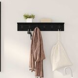  Vješalica za kapute na zidu Crni hrast 60 x 10,5 x 10,5 cm | shoptok.hr