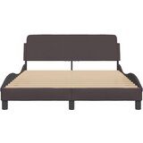  Okvir za krevet Dover tamnosmeđi 120 x 200 cm od tkanine | Eponuda.com